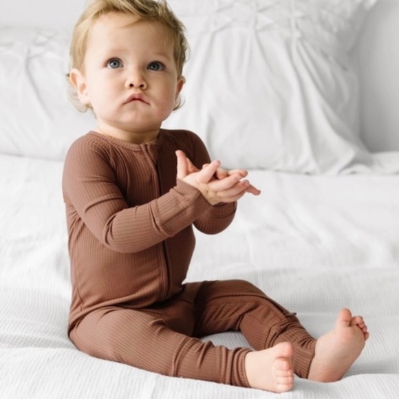 Little Sleepies Other - Little Sleepies Caramel Ribbed Zippy Size 2T Lunaluxe Bamboo Limited Edition